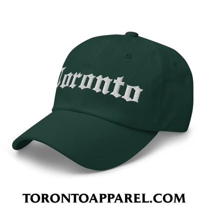Toronto Old English Embroidered Unstructured Dad Hat - Toronto Apparel
