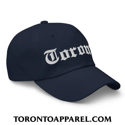 Toronto Old English Embroidered Unstructured Dad Hat - Toronto Apparel