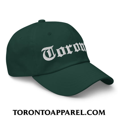 Toronto Old English Embroidered Unstructured Dad Hat - Toronto Apparel