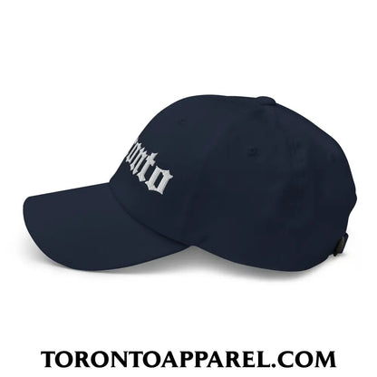 Toronto Old English Embroidered Unstructured Dad Hat - Toronto Apparel