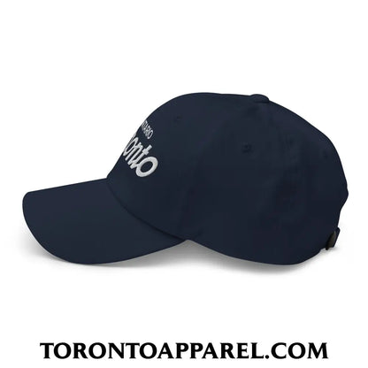 Toronto Ontario Vintage Sports Script Embroidered Unstructured Dad Hat - Toronto Apparel