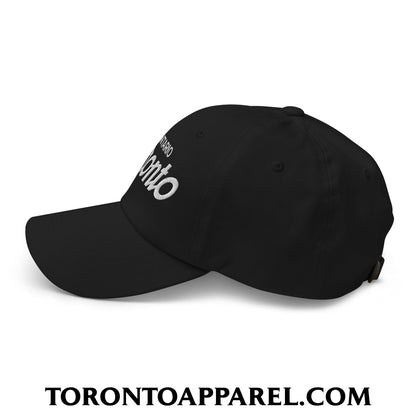 Toronto Ontario Vintage Sports Script Embroidered Unstructured Dad Hat - Toronto Apparel
