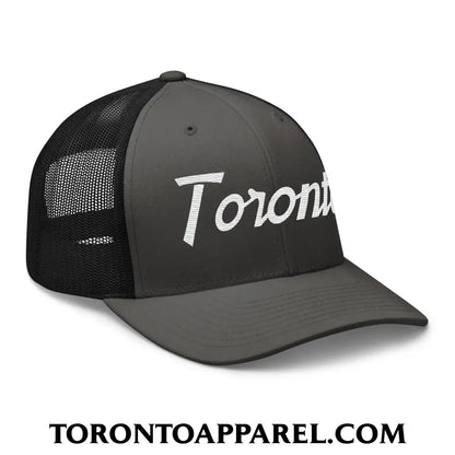 Toronto Vintage Sports Script Embroidered Mesh Trucker Hat - Toronto Apparel