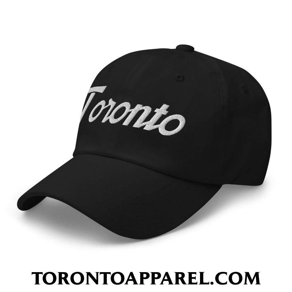 Toronto Vintage Sports Script Embroidered Unstructured Dad Hat - Toronto Apparel