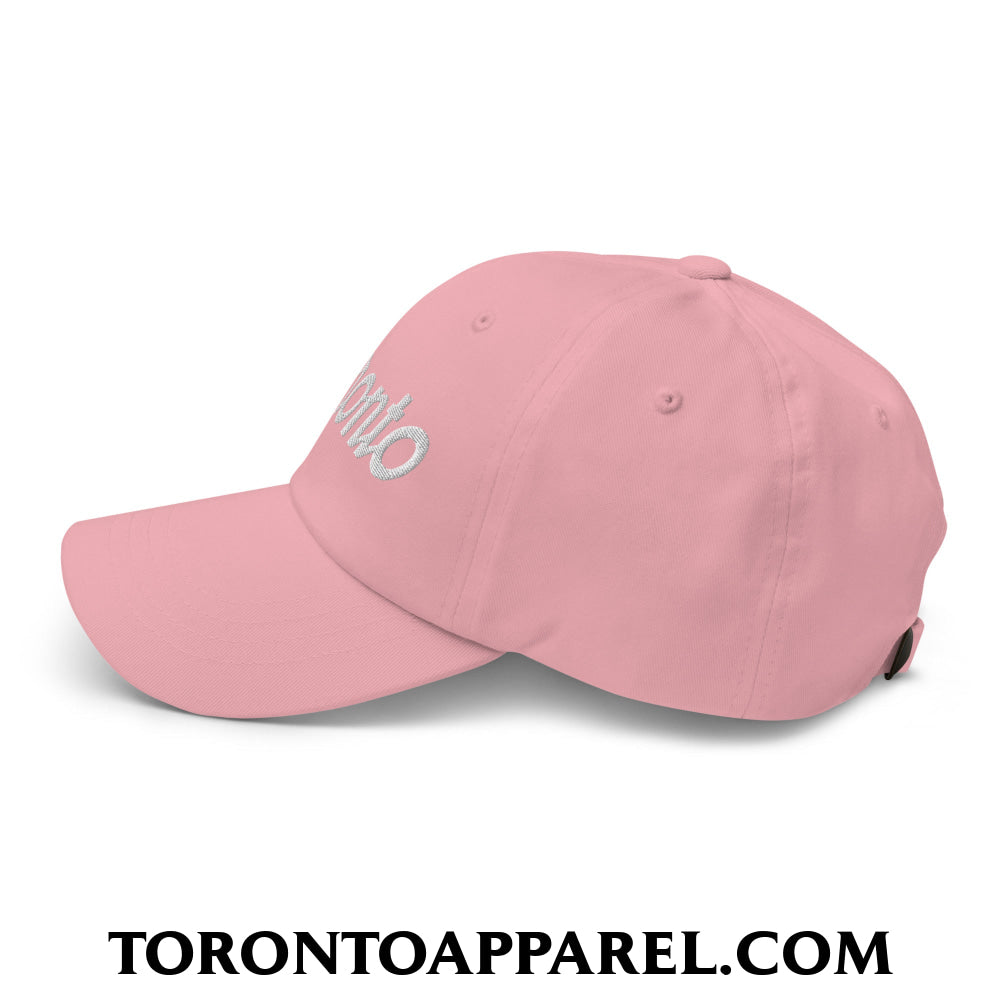 Toronto Vintage Sports Script Embroidered Unstructured Dad Hat - Toronto Apparel