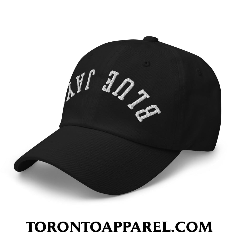 Upside Down Blue Jays Embroidered Unstructured Dad Hat - Toronto Apparel