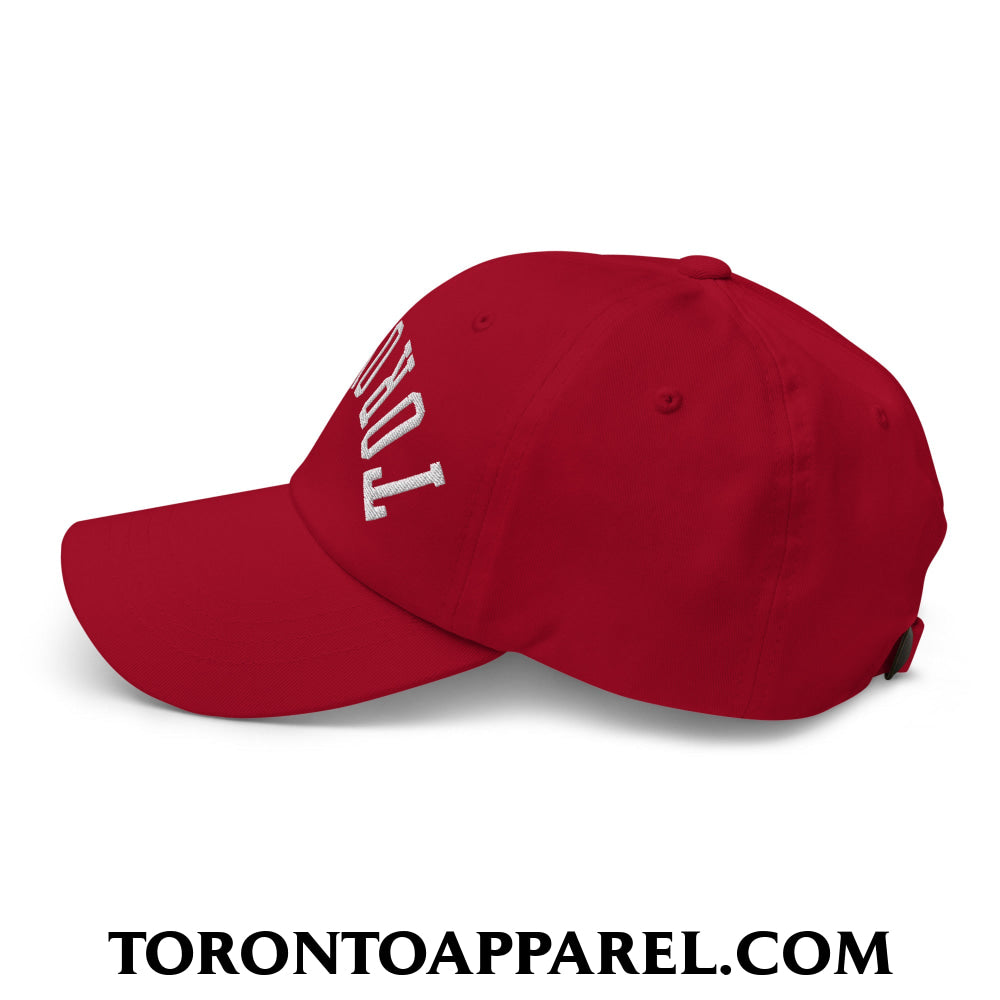 Upside Down Toronto Embroidered Unstructured Dad Hat - Toronto Apparel