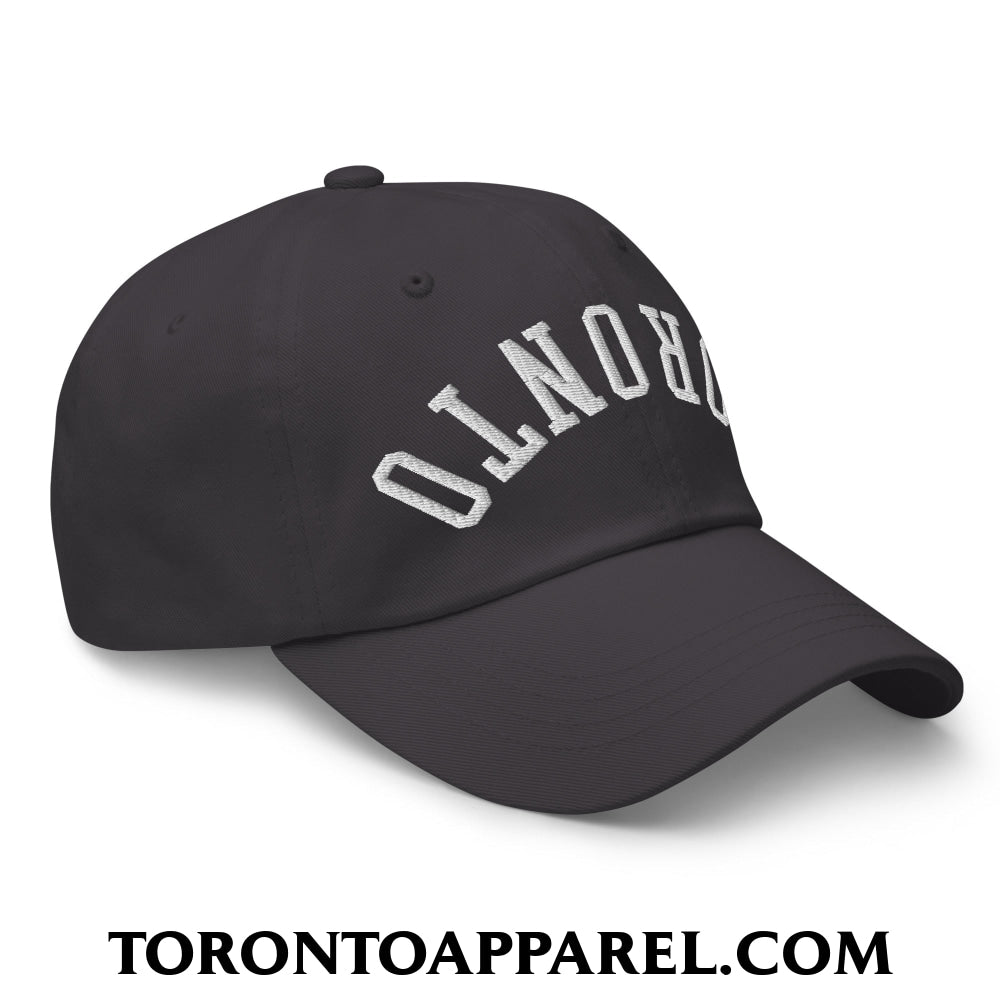 Upside Down Toronto Embroidered Unstructured Dad Hat - Toronto Apparel