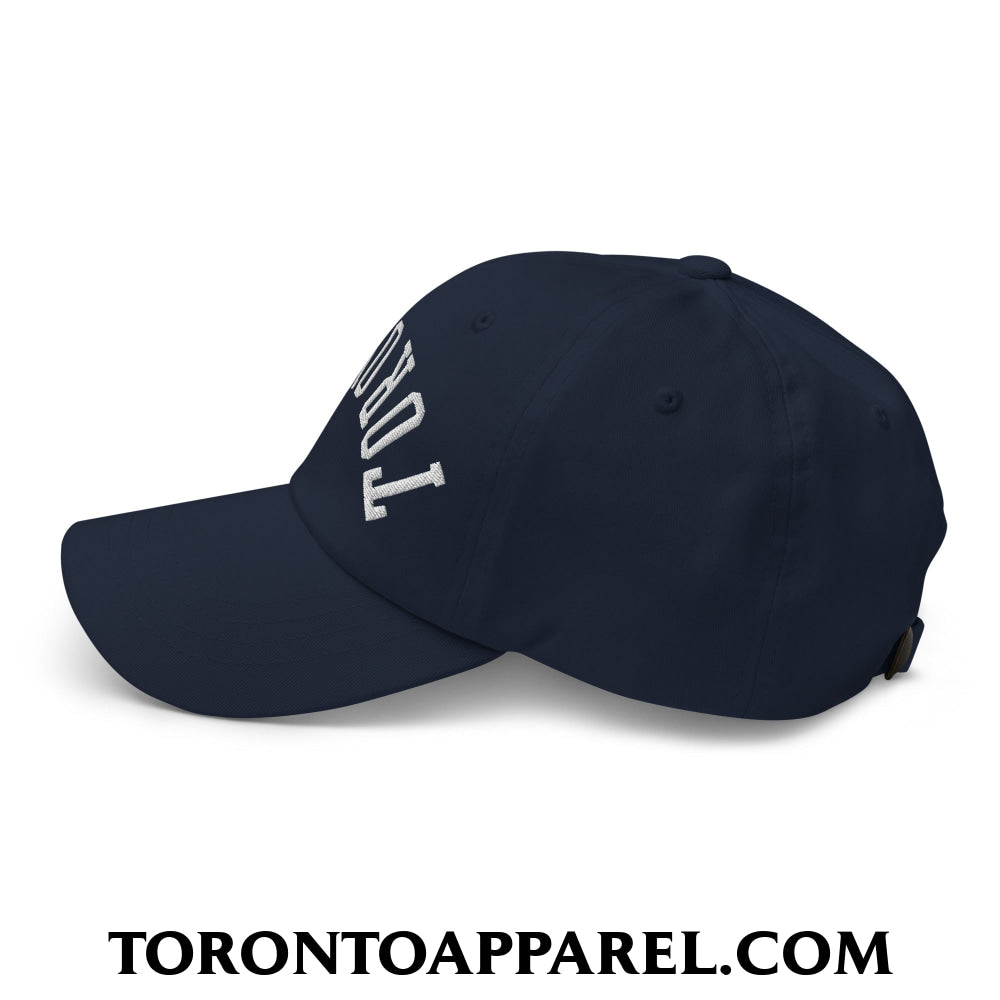 Upside Down Toronto Embroidered Unstructured Dad Hat - Toronto Apparel