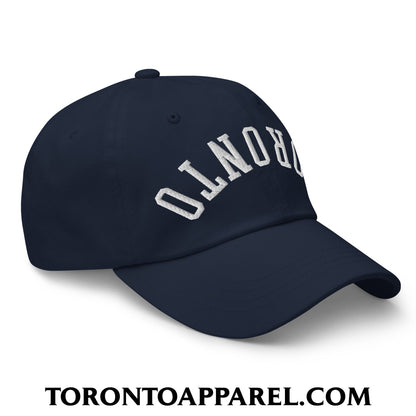 Upside Down Toronto Embroidered Unstructured Dad Hat - Toronto Apparel