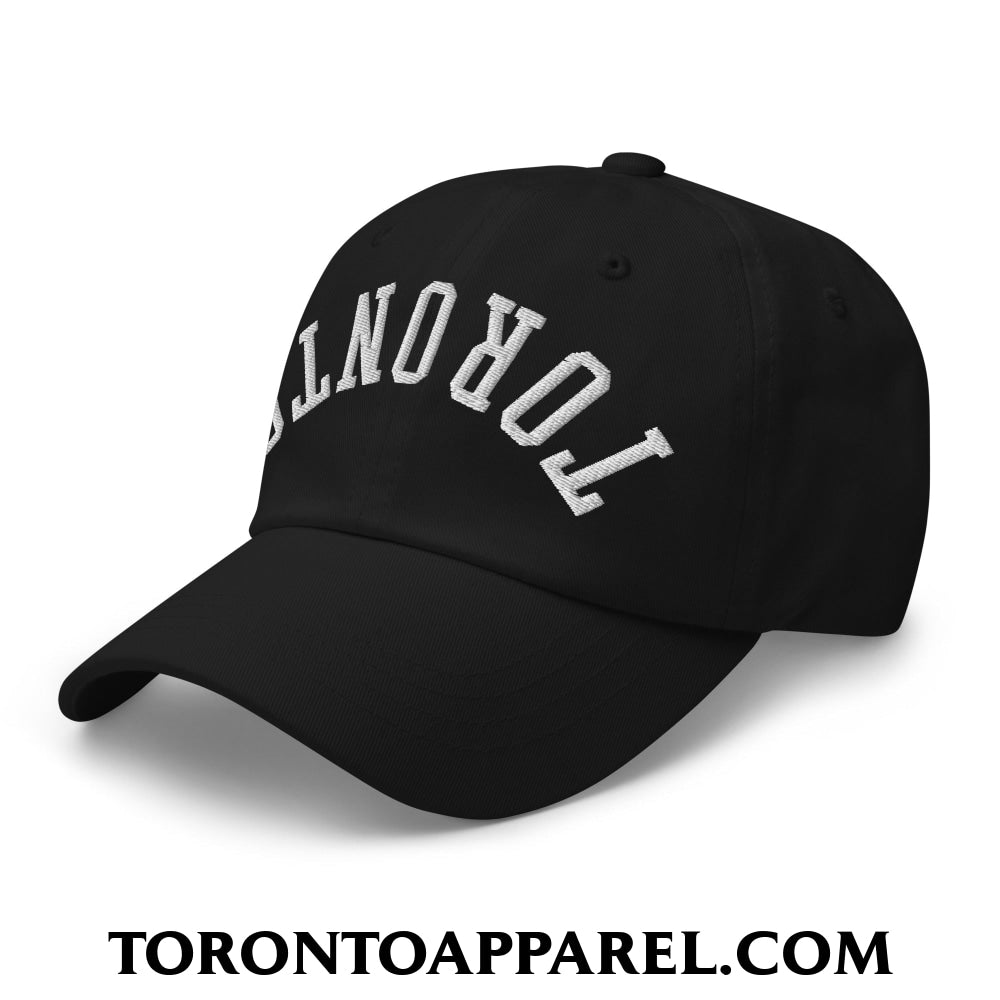 Upside Down Toronto Embroidered Unstructured Dad Hat - Toronto Apparel