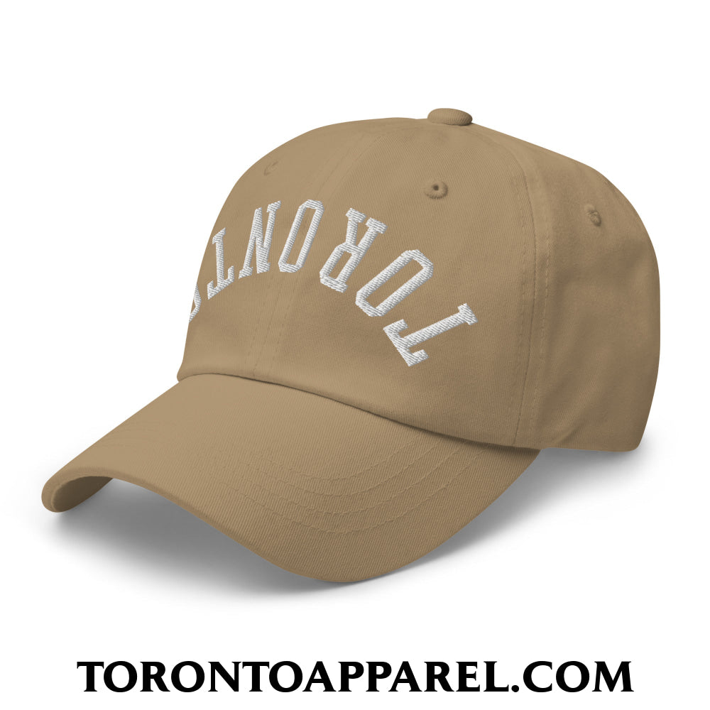 Upside Down Toronto Embroidered Unstructured Dad Hat - Toronto Apparel