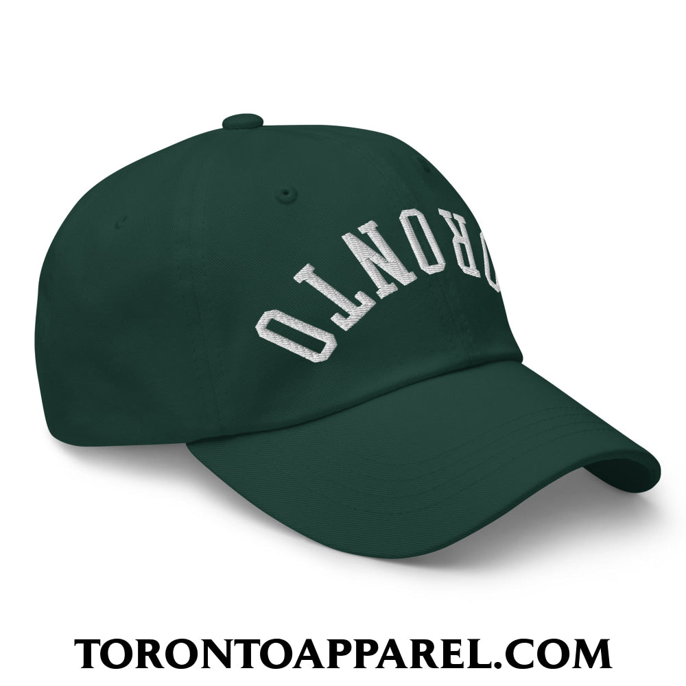 Upside Down Toronto Embroidered Unstructured Dad Hat - Toronto Apparel