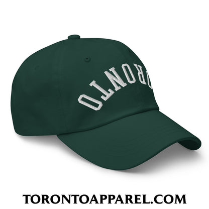 Upside Down Toronto Embroidered Unstructured Dad Hat - Toronto Apparel