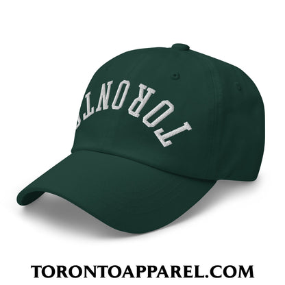 Upside Down Toronto Embroidered Unstructured Dad Hat - Toronto Apparel