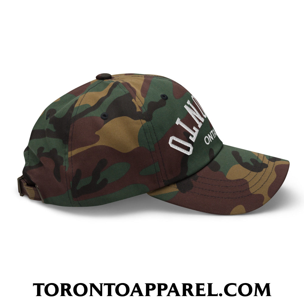 Upside Down Toronto Ontario Embroidered Unstructured Dad Hat - Toronto Apparel