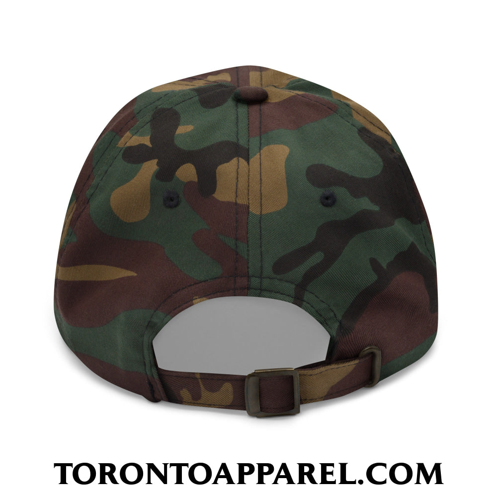 Upside Down Toronto Ontario Embroidered Unstructured Dad Hat - Toronto Apparel