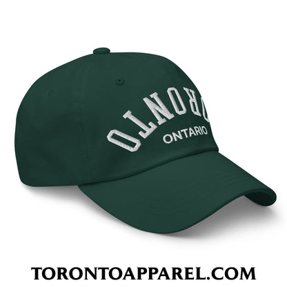Upside Down Toronto Ontario Embroidered Unstructured Dad Hat - Toronto Apparel