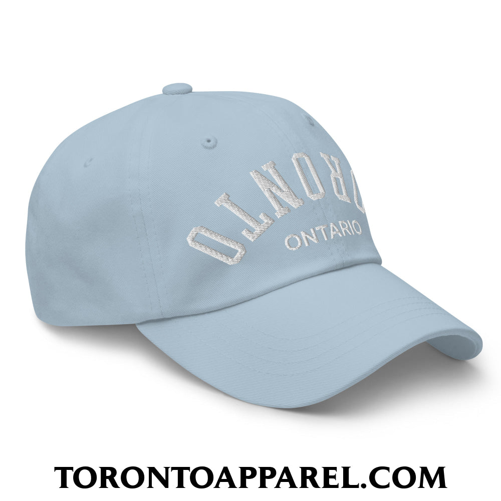 Upside Down Toronto Ontario Embroidered Unstructured Dad Hat - Toronto Apparel