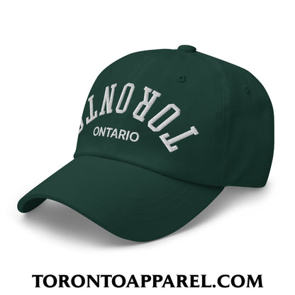 Upside Down Toronto Ontario Embroidered Unstructured Dad Hat - Toronto Apparel
