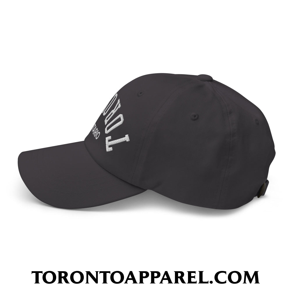 Upside Down Toronto Ontario Embroidered Unstructured Dad Hat - Toronto Apparel
