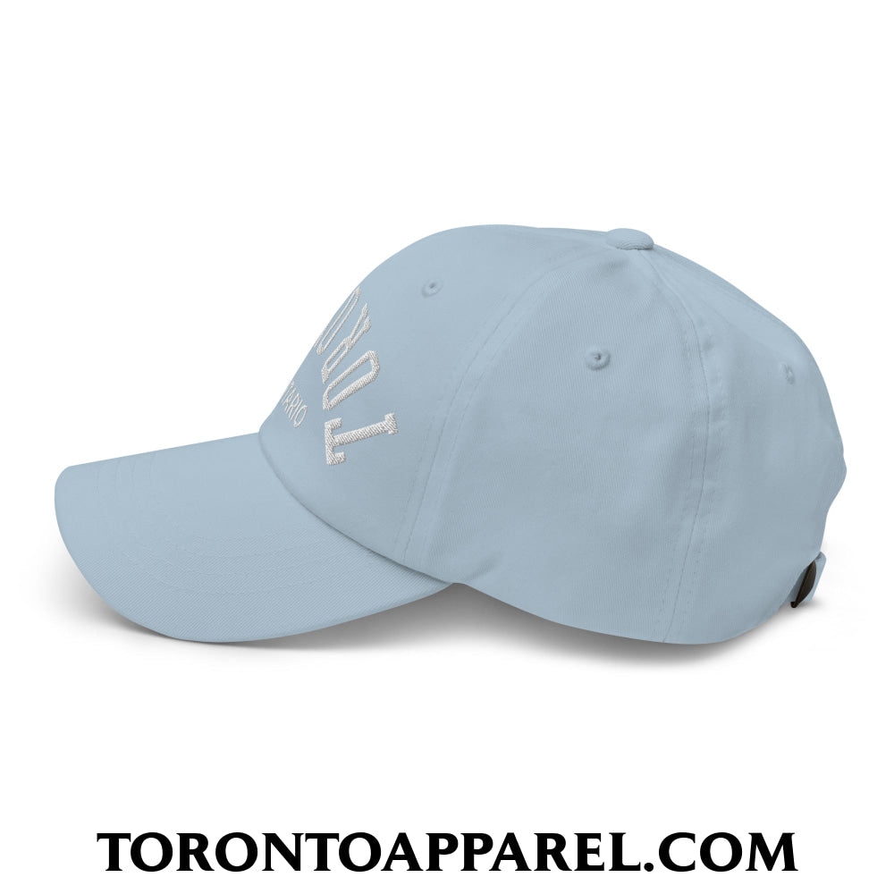 Upside Down Toronto Ontario Embroidered Unstructured Dad Hat - Toronto Apparel